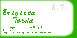 brigitta torda business card